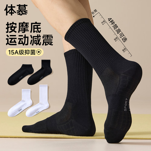 【15A抗菌纯棉】男士袜子夏薄款