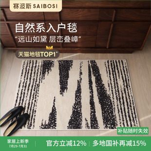 赛波斯自然系入户地毯进门垫高级防滑耐脏脚垫家用玄关入户门地垫
