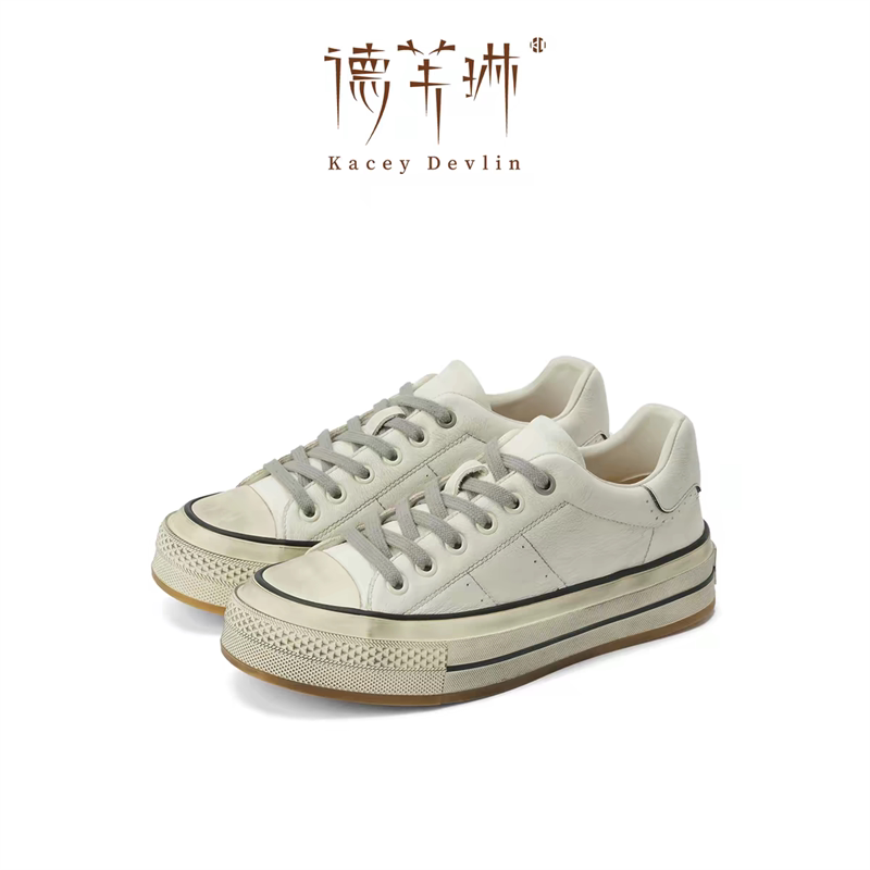 厚底增高真皮舒适休闲板鞋脏脏鞋