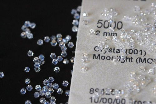 5000/2mm施家华子水晶穿孔地球珠串珠珠绣法绣手工DIY配件