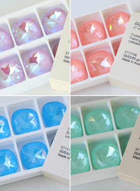 施家华子水晶4487 27mm大肥方手工DIY材料包配件