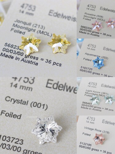 施家华子水晶雪花4753 14mm一份2颗手工DIY配件