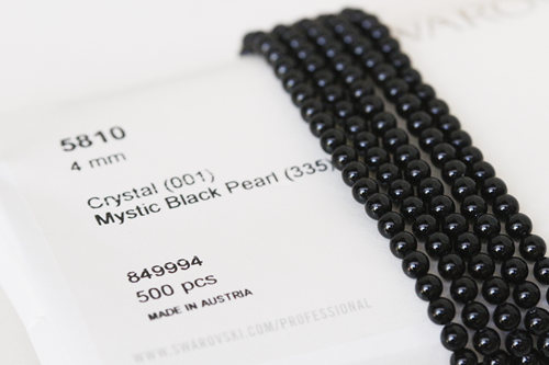【5810/335珍珠黑】奥地利施家珍珠/手工串珠/diy散珠/5810/335黑