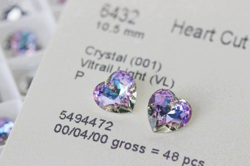 【6432/10.5mm/桃心】奥地利水晶/施家/diy配件材料/桃心/四颗