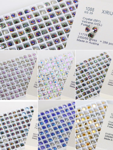 【1088/ss29/白色镀膜】施家奥地利水晶/手工diy/一份12颗