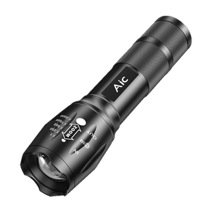 手电筒强光可充电式超亮远射家用户外小便携迷你小型led灯充电宝