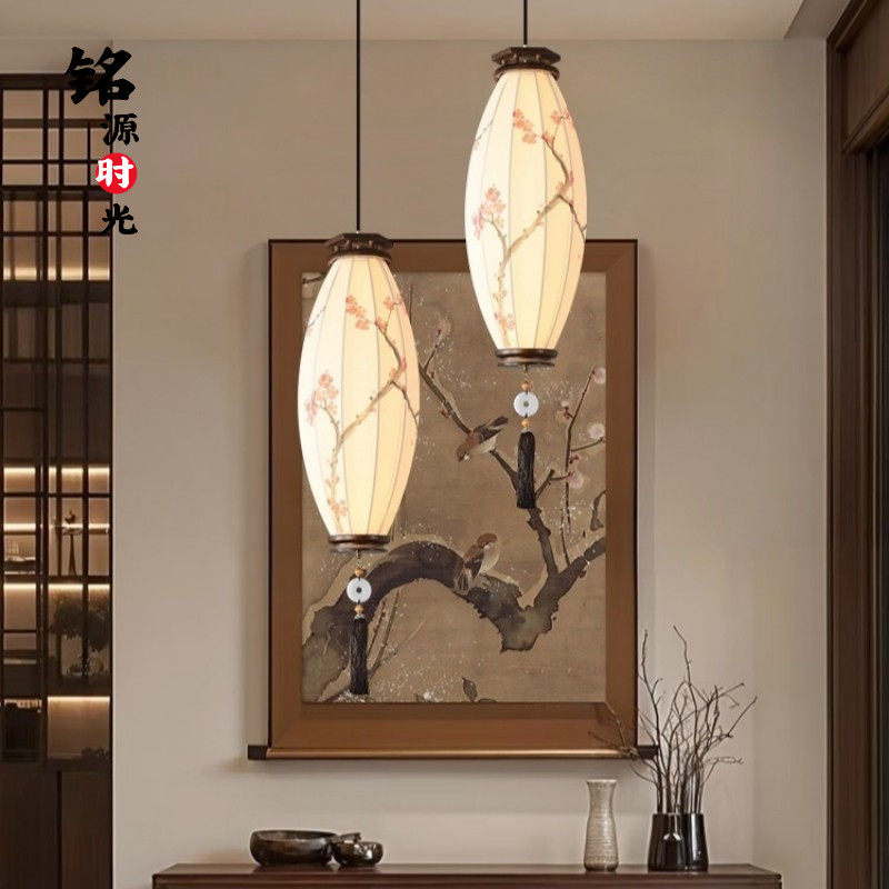 宋式美学卧室床头吊灯中古风禅意复古布艺餐厅民宿茶室卧室灯笼灯,家装灯饰光源,床头/玄关/吧台/过道吊灯,淘宝优惠券,粉丝福利购,淘宝优惠卷