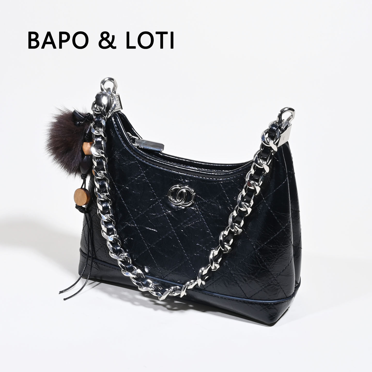 小香风菱格链条腋下包女2026新款黑色轻奢百搭单肩斜挎包休闲通勤,箱包皮具/热销女包/男包,腋下包,淘宝优惠券,粉丝福利购,淘宝优惠卷