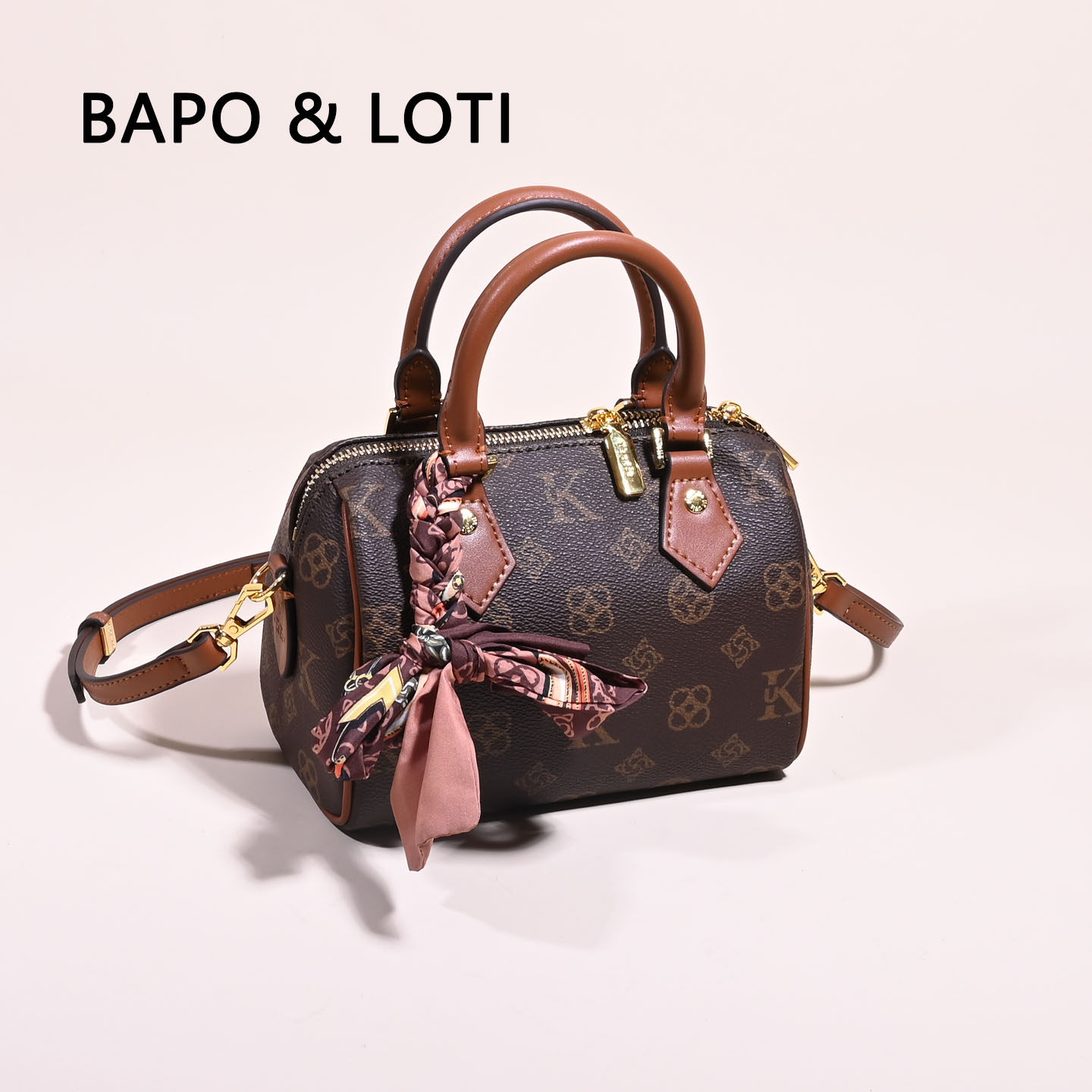 轻奢老花波士顿包女斜挎包2026新款质感枕头包百搭手提女包单肩包,箱包皮具/热销女包/男包,波士顿包,淘宝优惠券,粉丝福利购,淘宝优惠卷