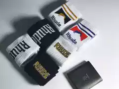 Rd Flat Mid-Calf Socks Snow Mountain Cigarette Box Collection Flat Socks