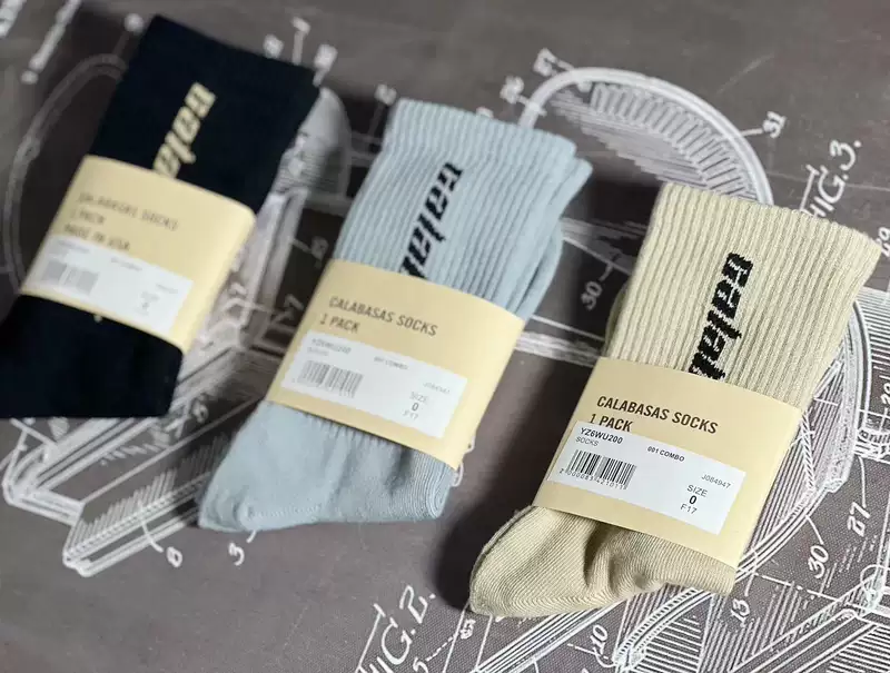 1:1  version yeezy season6 socks 袜子 Kanye同款 Calabasas