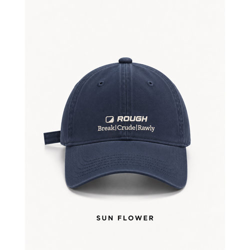 美式复古ROUGH刺绣遮阳棒球帽