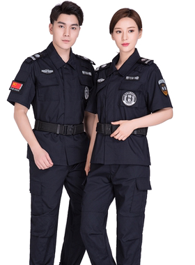 网格短袖保安耐磨全套作训服