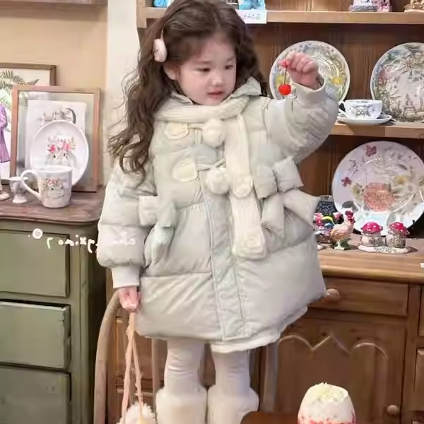 女童小香风加厚保暖蝴蝶结纯色棉衣外套2025冬季LF新款LF041,童装/婴儿装/亲子装,普通外套,淘宝优惠券,粉丝福利购,淘宝优惠卷