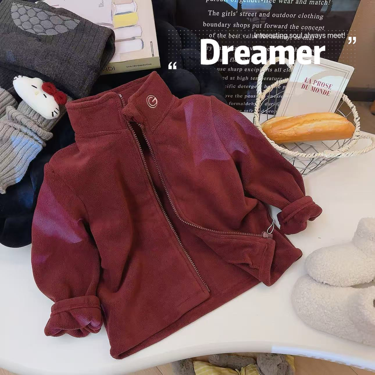 宠粉*女童休闲毛绒纯色奥利绒百搭外套2026冬季新款CM0591T鱼,童装/婴儿装/亲子装,普通外套,淘宝优惠券,粉丝福利购,淘宝优惠卷