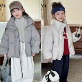 PZ039昭 休闲加厚保暖面包服棉服外套2025冬款 宠粉 女童韩版