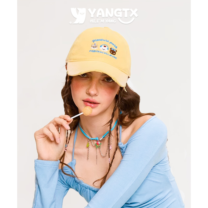 杨同学动物刺绣棒球帽韩版大头围