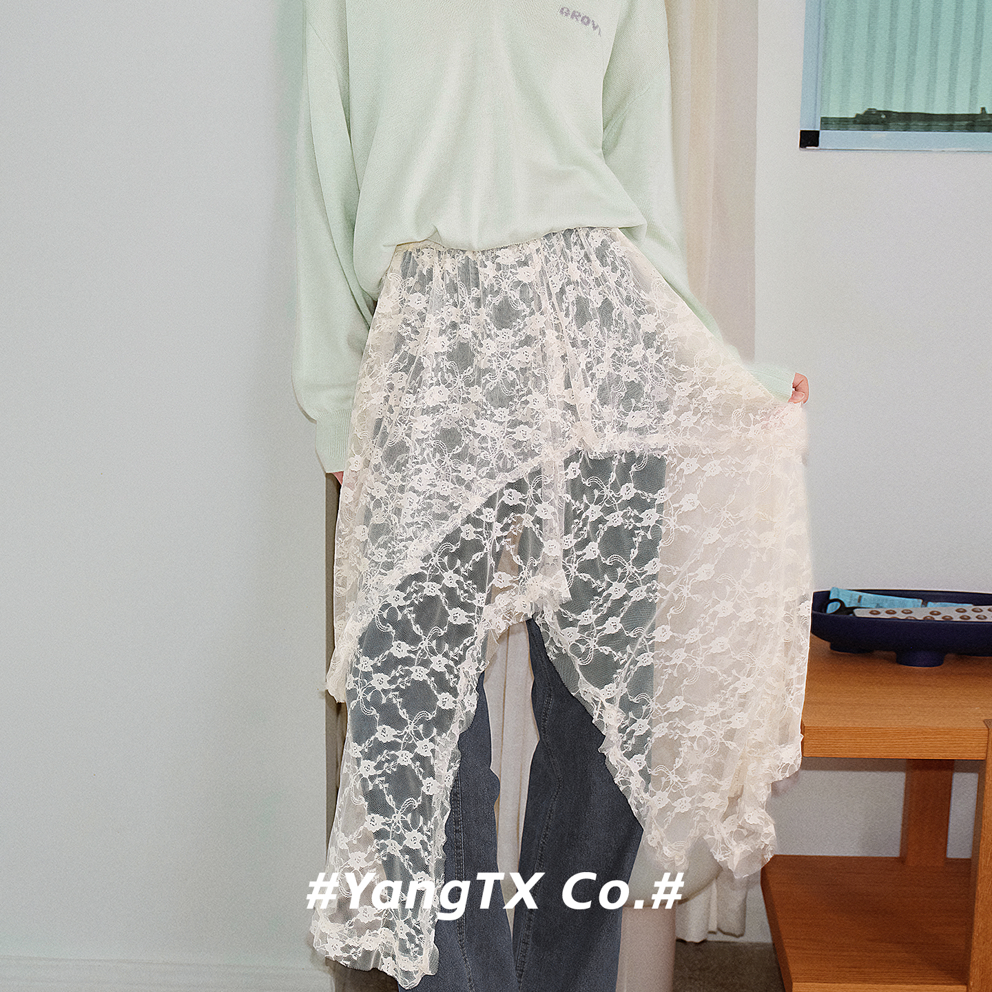 高级感长款打底半身裙森系