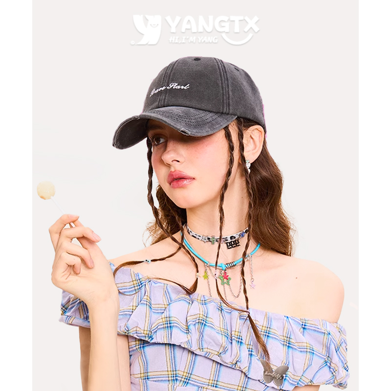 【杨同学】简约刺绣棒球帽