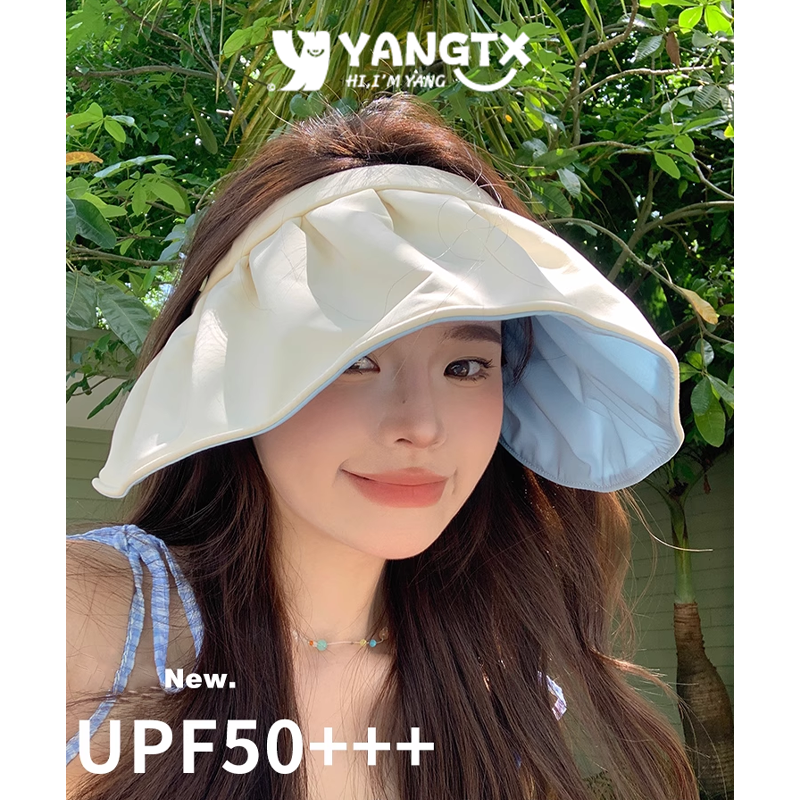 圆标贝壳帽全脸防晒隔热降温