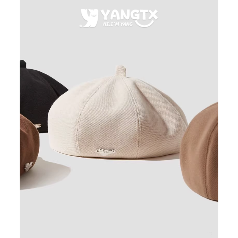 显脸小秋冬气质贝雷帽