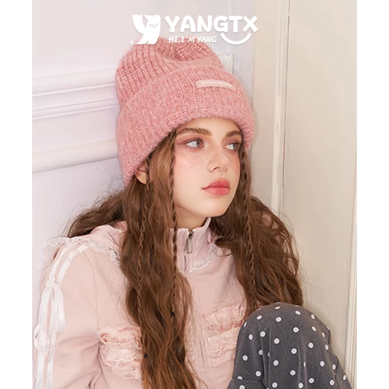 【杨同学】毛绒加厚针织月子帽