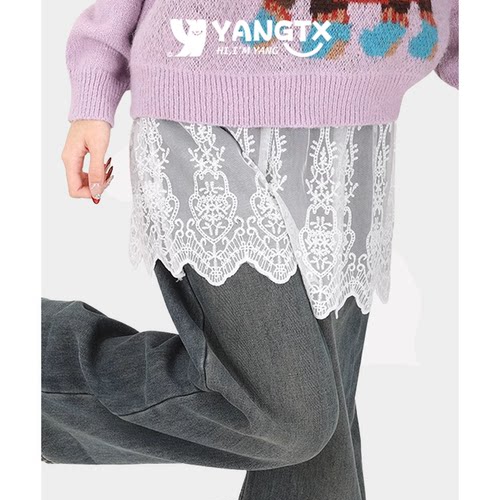 【杨同学】新款纯棉蕾丝小屁帘