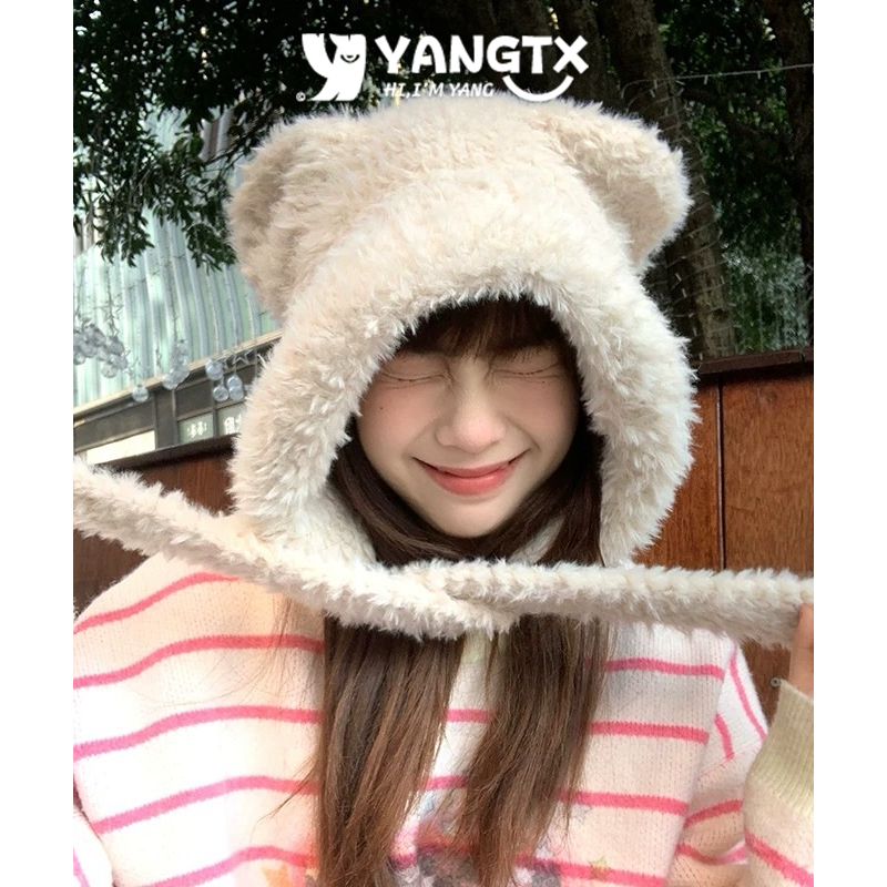杨同学帽子出游可爱甜美冬季