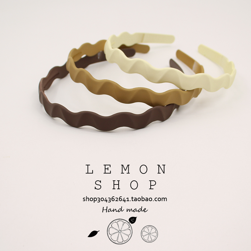 时尚磨砂洗脸发箍头饰高级感前额碎发神器防滑带齿发卡子简约头箍