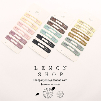 糖果色卡碎发夹子刘海夹
