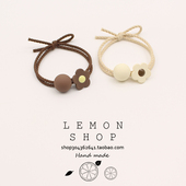 奶咖系2025新款 小花发圈韩国发绳网红简约扎头发橡皮筋女头绳头饰