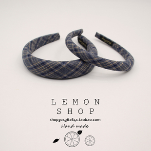 复古格纹发箍女2025新款高级感高颅顶头箍发卡韩国网红头饰发饰品