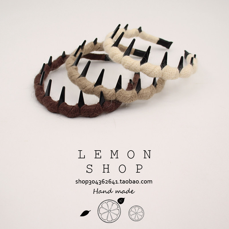 韩系麻花带齿发箍女百搭盘发头饰2025年新款发卡防滑头箍外出发饰