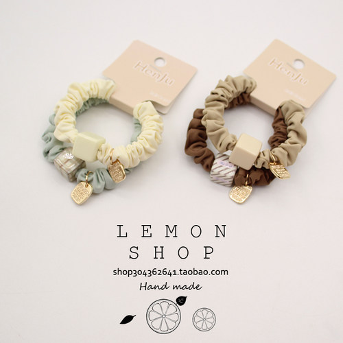 韩版小肠圈发圈简约ins高弹力耐用头绳发绳女绑发气质皮套扎头发