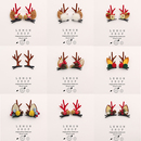 圣诞节日头饰圣诞老人发夹鹿角成人对夹发箍儿童圣诞发卡发饰头箍