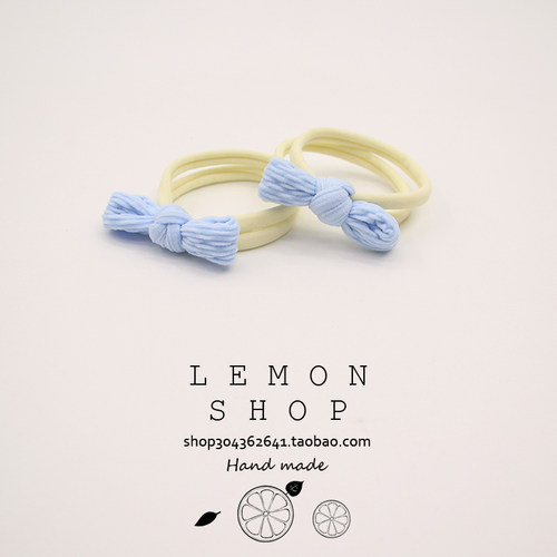 糖果色蝴蝶结发圈可爱头绳高马尾发绳扎头发橡皮筋高弹力耐用头饰