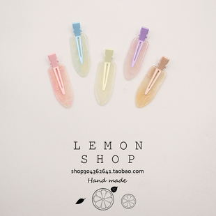 超仙梦幻无痕发夹化妆夹日系刘海夹韩国侧边发卡渐变夹子网红头饰