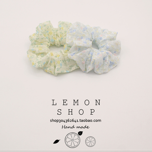 碎花大肠圈发圈头花2025年新款韩国网红高级感纱布发绳头绳头饰女