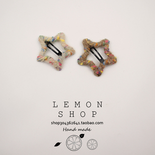 毛绒发夹秋冬新款五角星bb夹刘海边夹学生发饰后脑勺掰掰夹高级感