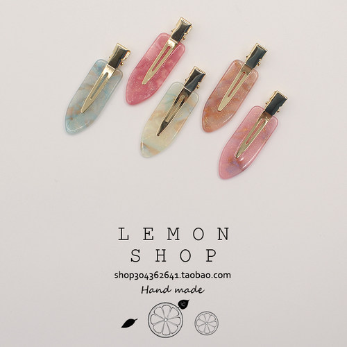 无痕发夹樱花边夹春夏新款高级感韩国侧边一字夹简约网红2025年女