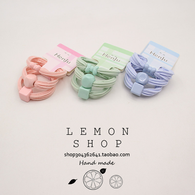 3件套春夏新款扎头橡皮筋韩国网红头绳发绳2026高级感糖果色发圈