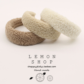 韩国网红2025年新款 毛绒发箍秋冬宽边毛毛复古压发头箍头饰发饰品