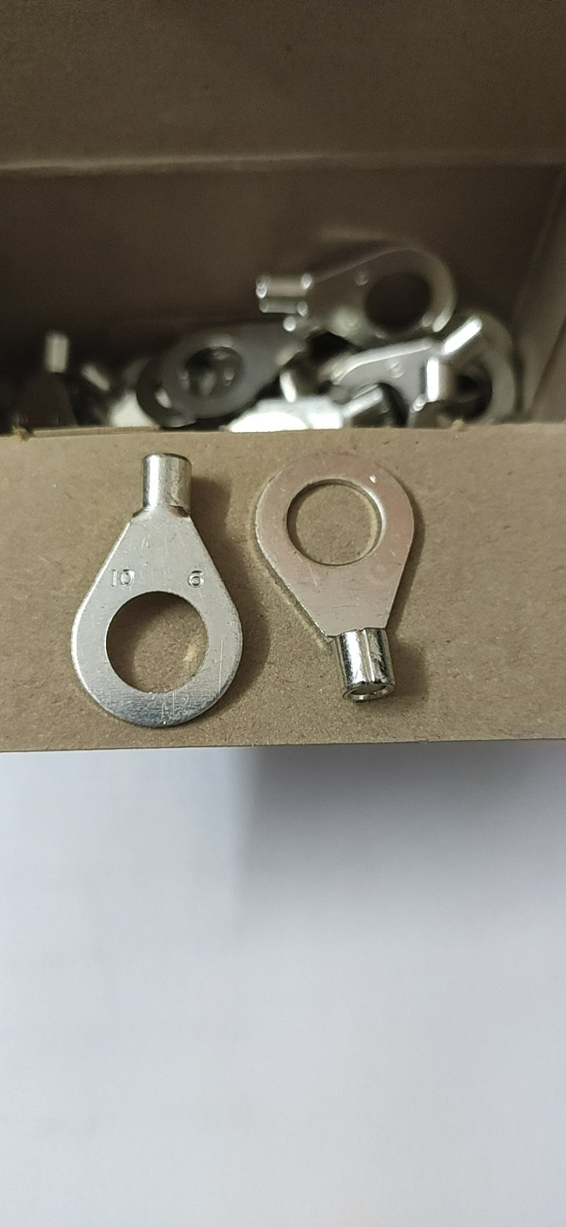 德国进口ot接头压接电缆接线端子din46234电解铜镀锡m10--6,0平方