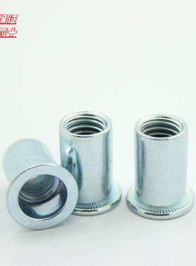 德国进口德标现货碳钢镀锌圆形盘头拉铆螺母-M6  I091726  I91726