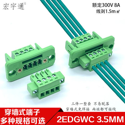 15EDGWC-3.5mm穿墙固定面板免焊