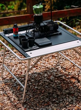 COMMANINE户外露营igt折叠桌可拓展铝合金战术桌便携轻量野营桌椅