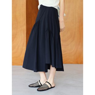 西田设 |【高定款】不规则半身裙女2025夏季设计感A字高腰半裙