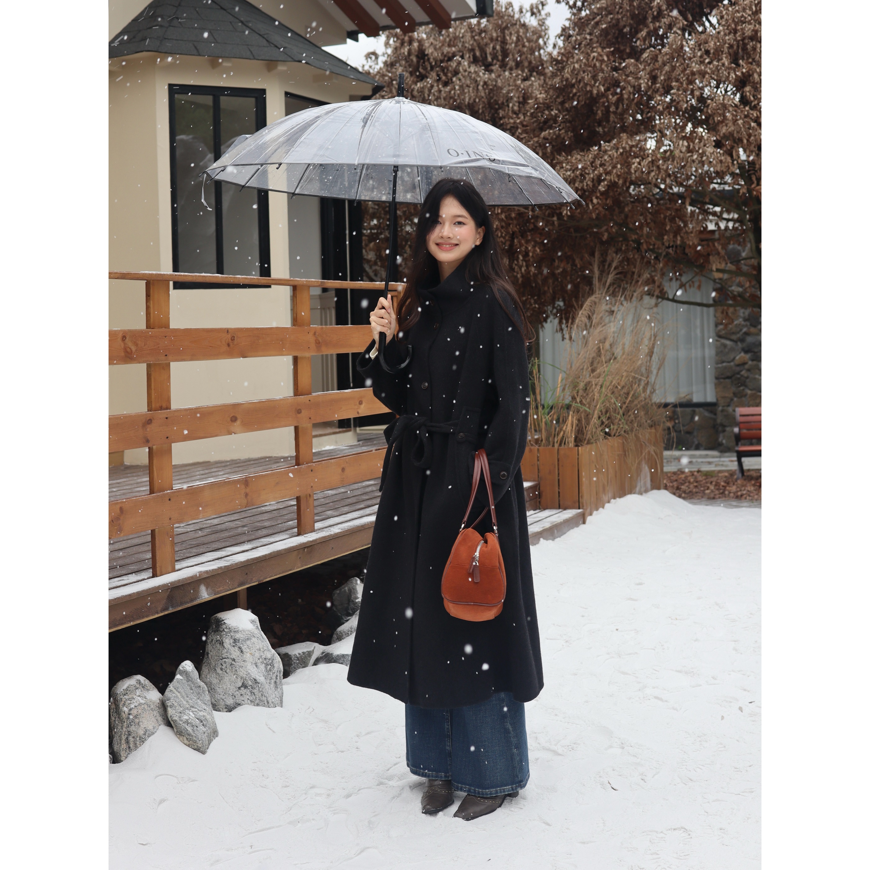 西田设｜『冬日恋歌』高级气质冬季御寒立领双面羊绒羊毛大衣