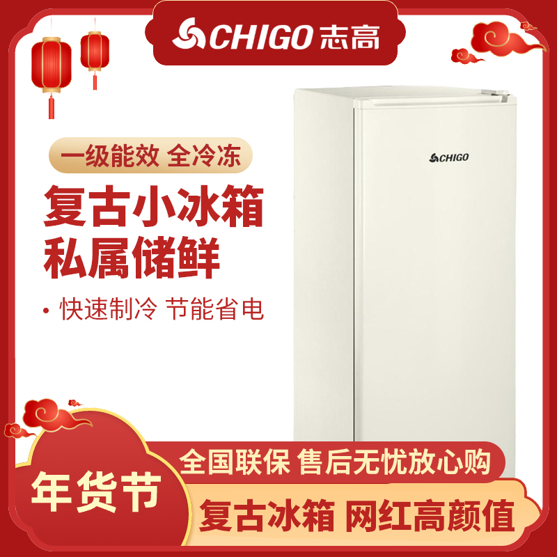 志高复古家用小型时尚百搭电冰箱