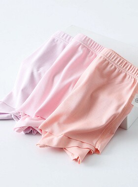 女童内裤平角薄款胖女孩冰丝四角中大童小学生初中生短裤夏